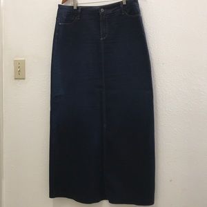 NYDJ jean long skirt